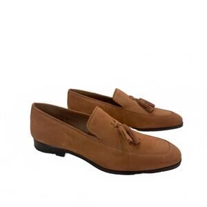 NEW MEZLAN men's suede slip on loafer in tan